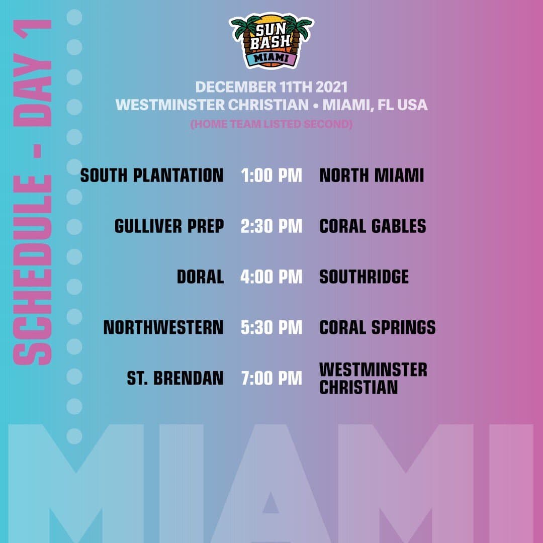 Miami Schedule